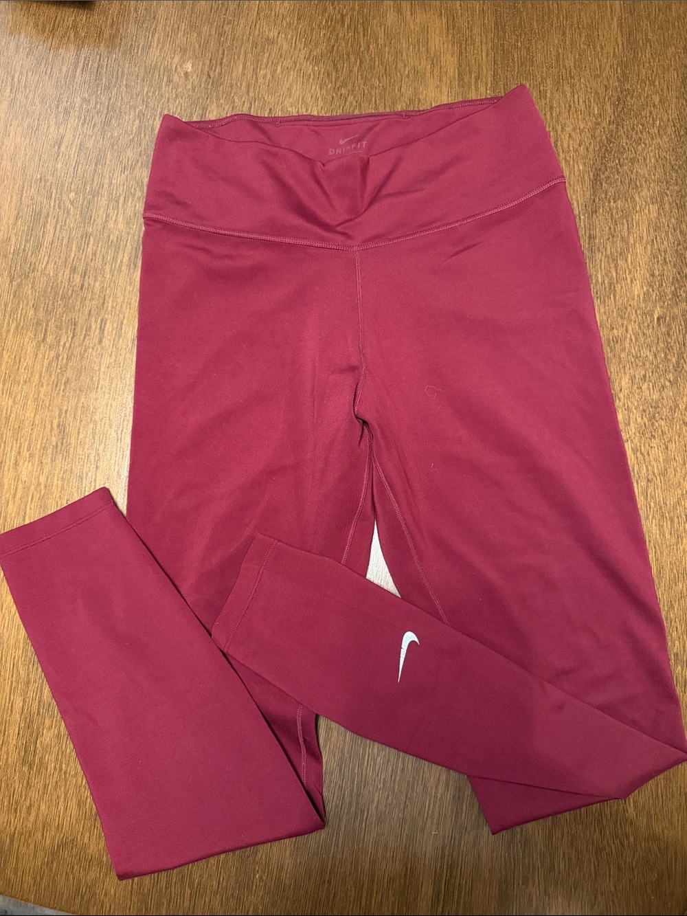 Nike Burgundy Women's Athletic Leggings